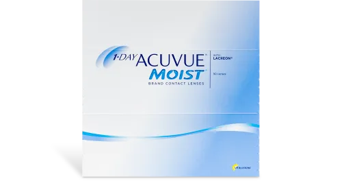 1-Day Acuvue Moist 90 Pack box front