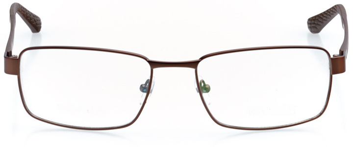 fira: men's rectangle eyeglasses in brown - front view
