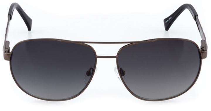 santa clara: men's rectangle sunglasses in gray - front view