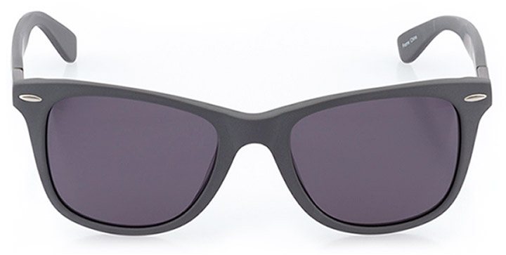 wallisellen: unisex square sunglasses in gray - front view