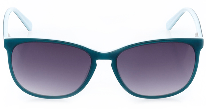 la chaux-de-fonds: women's square sunglasses in blue - front view