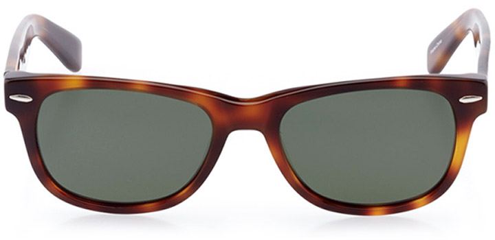 neuhausen: unisex square sunglasses in tortoise - front view