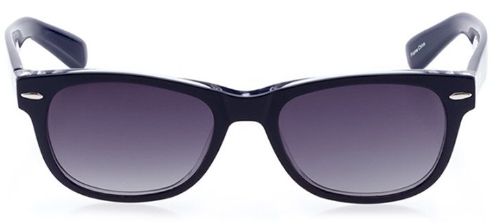 neuhausen: unisex square sunglasses in blue - front view