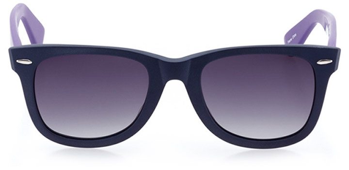 vitznau: unisex square sunglasses in blue - front view