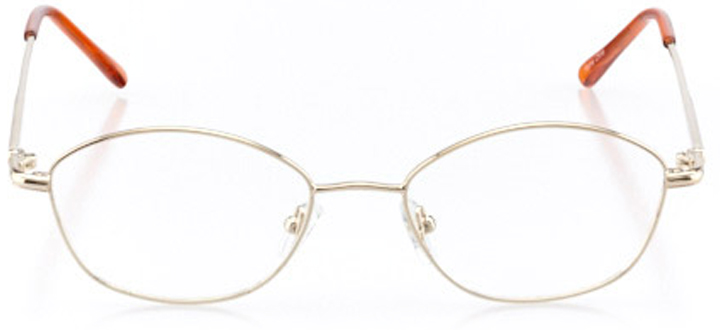 bar harbor: women's cat eye eyeglasses in gold - front view