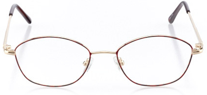 bar harbor: women's cat eye eyeglasses in red - front view