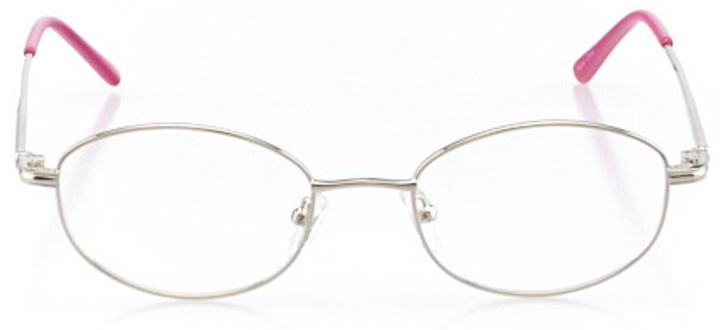 portsmouth: women's oval eyeglasses in pink - front view
