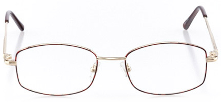 mesa: women's square eyeglasses in red - front view