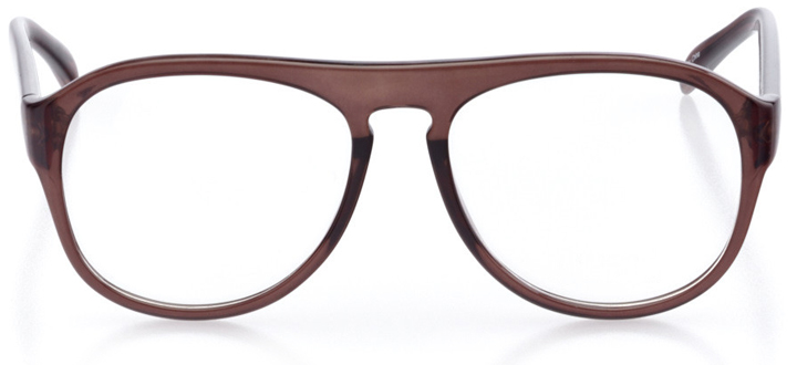 galveston: men's aviator eyeglasses in black - front view