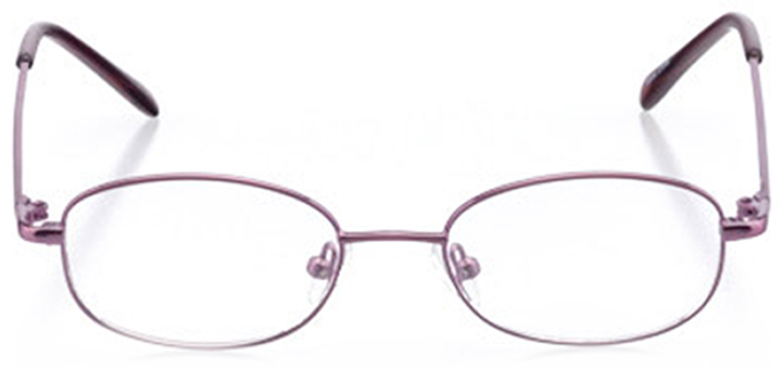 newberry: girls' oval eyeglasses in purple - front view