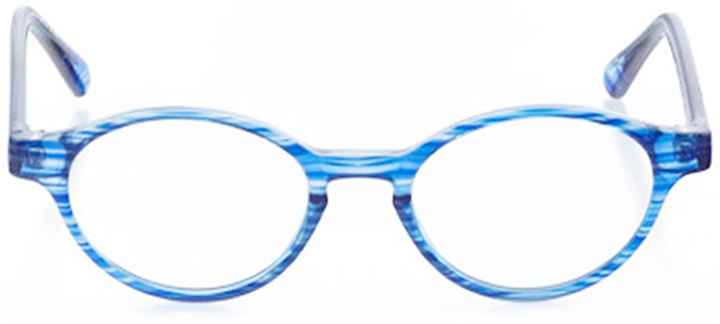 cumberland: oval eyeglasses in blue - front view
