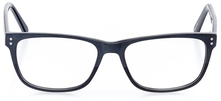 rockville: men's square eyeglasses in blue - front view