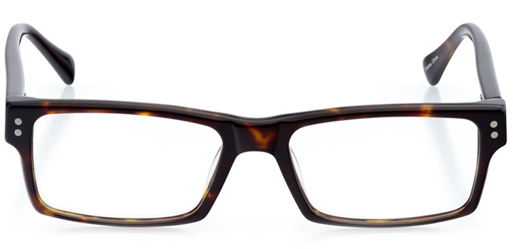 knoxville: men's rectangle eyeglasses in tortoise - front view