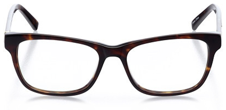 nashville: women's square eyeglasses in tortoise - front view