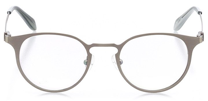 vaduz: unisex round eyeglasses in gray - front view
