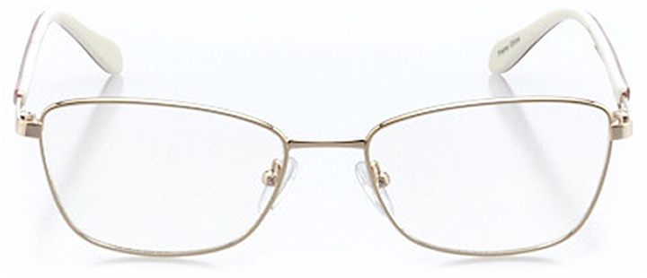 saint-denis: women's cat eye eyeglasses in gold - front view