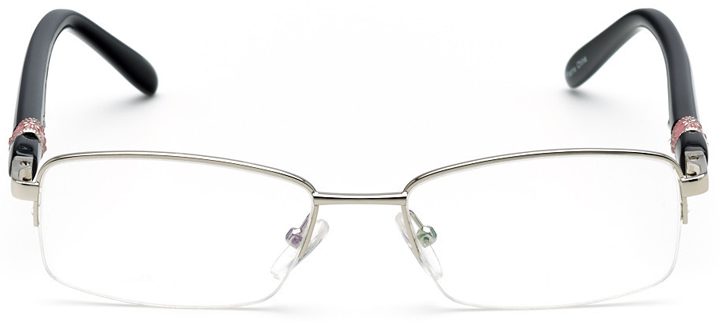 lillie: women's rectangle eyeglasses in black - front view