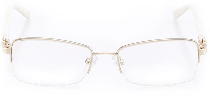 berea: women's rectangle eyeglasses in gold - front view