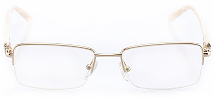 chattanooga: women's rectangle eyeglasses in gold - front view