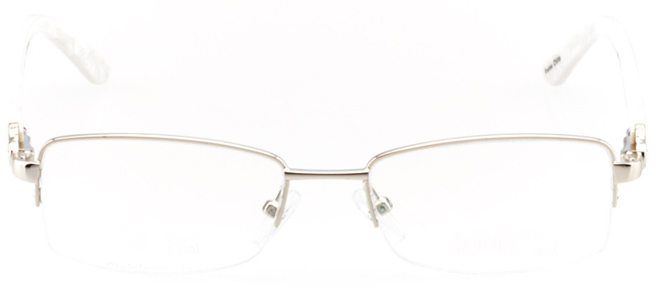 tempe: women's rectangle eyeglasses in gold - front view