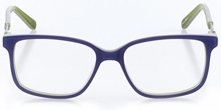 wilmington: women's square eyeglasses in green - front view