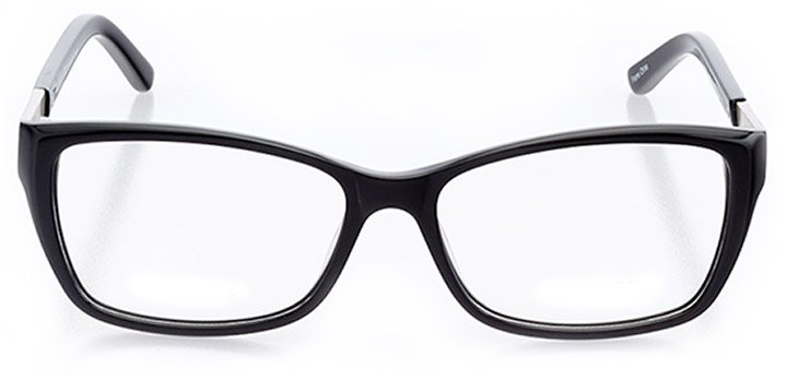 alameda: women's rectangle eyeglasses in black - front view