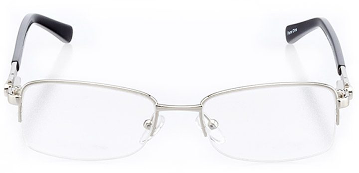 marana: women's rectangle eyeglasses in black - front view