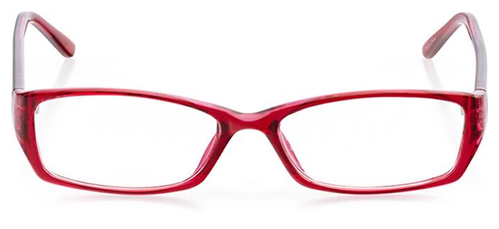long island: women's rectangle eyeglasses in pink - front view