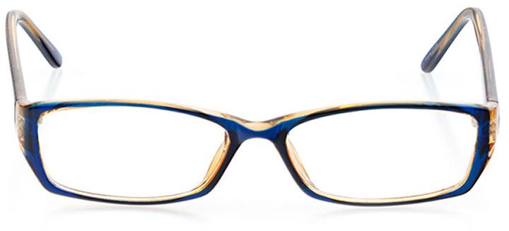 long island: women's rectangle eyeglasses in blue - front view