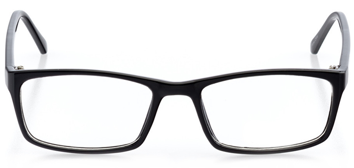 austin: women's rectangle eyeglasses in black - front view
