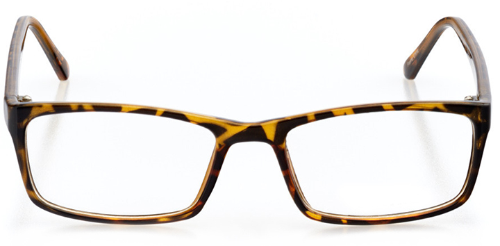 austin: women's rectangle eyeglasses in tortoise - front view