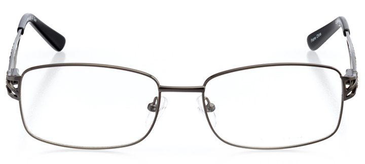 dallas: women's square eyeglasses in gray - front view