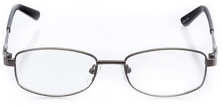 barre: women's rectangle eyeglasses in gray - front view