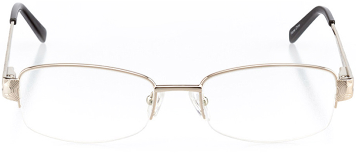 golden: women's rectangle eyeglasses in gold - front view