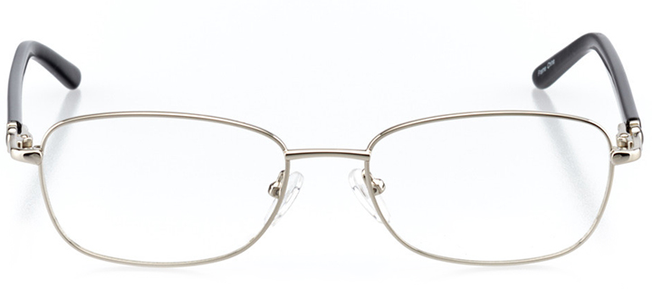 las vegas: women's rectangle eyeglasses in silver - front view
