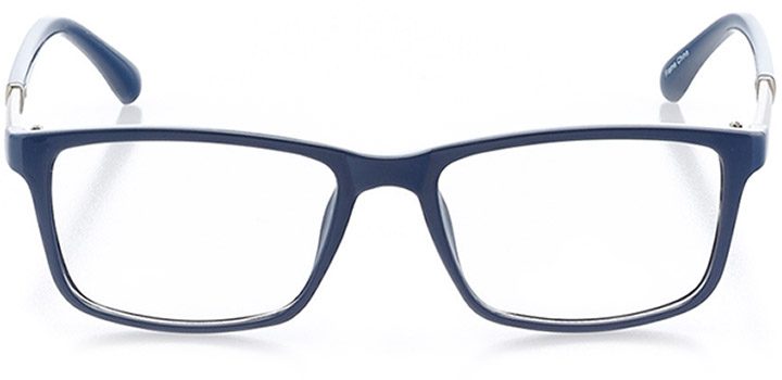 portofino: women's square eyeglasses in blue - front view