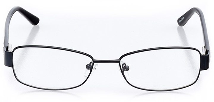 iseo: women's rectangle eyeglasses in black - front view