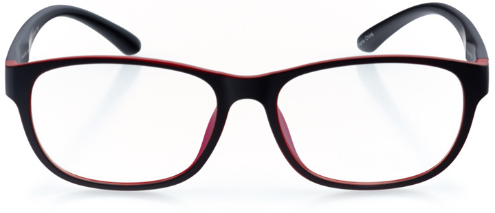 hermosa beach: men's oval eyeglasses in black - front view