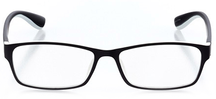 saugatuck: men's rectangle eyeglasses in black - front view