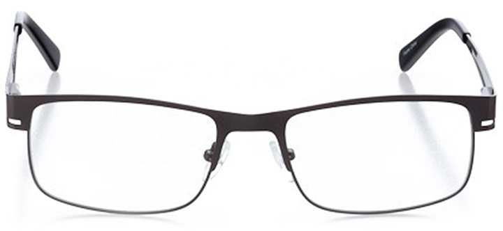 jupiter: men's rectangle eyeglasses in gray - front view
