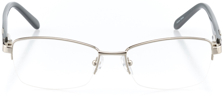casablanca: women's square eyeglasses in silver - front view