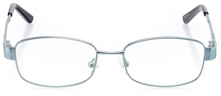 annaba: women's rectangle eyeglasses in blue - front view