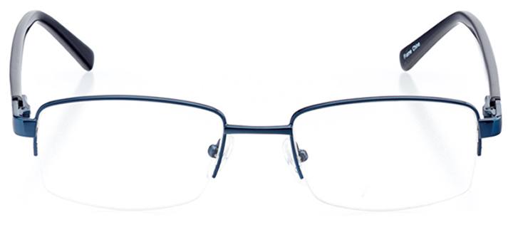 perth: men's rectangle eyeglasses in blue - front view
