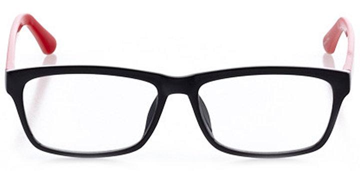fort lauderdale: women's square eyeglasses in black - front view