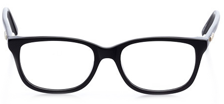 safety harbor: women's square eyeglasses in black - front view