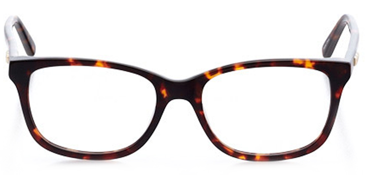 safety harbor: women's square eyeglasses in tortoise - front view