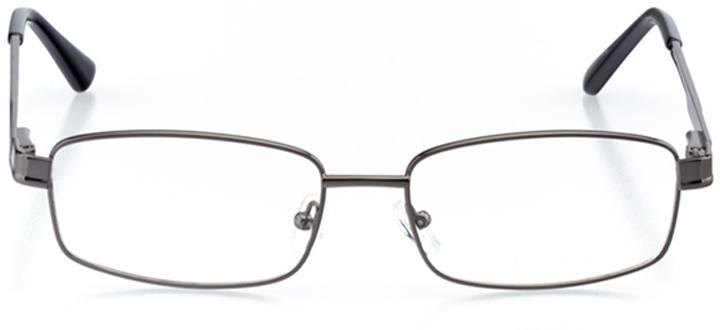 malaga: men's rectangle eyeglasses in gray - front view