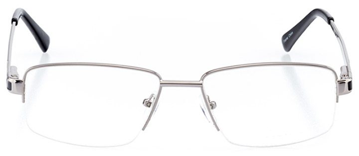san pedro: men's square eyeglasses in gray - front view