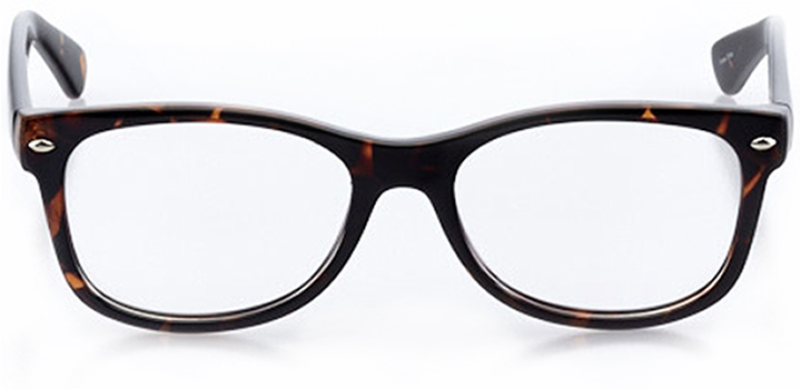 aarhus: square eyeglasses in tortoise - front view