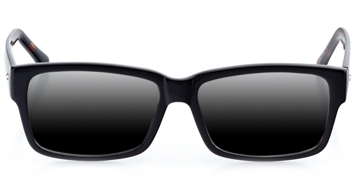 Chicago: Men's Square Eyeglasses in Black | My Eyelab